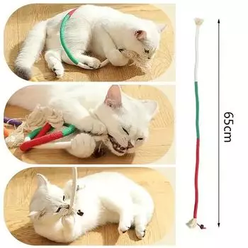 Новые 3 шт. Игрушки для кошек, жевательные веревки, безопасная игрушка для чистки зубов для домашних котят