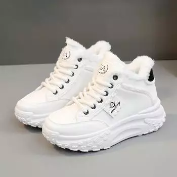 Новые белые туфли в стиле tide для студентов, кроссовки на платформе, кексы, кроссовки для снега P778 35 бежевый
