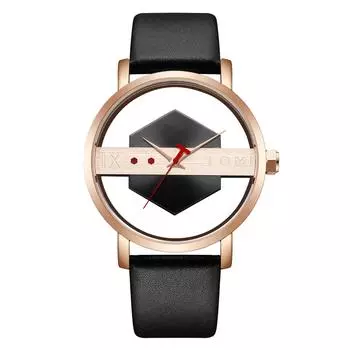 Новые часы Hollow Perspective Unisex Watch Belt Unisex Casual Fashion Quartz Watch