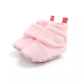 Новые детские носки, обувь Star Toddler First Walkers, пинетки из хлопка, удобные, мягкие, нескользящие, теплые, для младенцев, мальчиков и девочек 6-12 months&COTTON