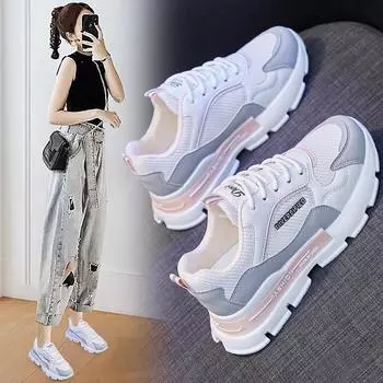 Новые дышащие кроссовки Socofy Platform Sneakers Shoes для женщин, корейские кроссовки, женские повседневные кроссовки Tenis De Mujer rt65rf65 35
