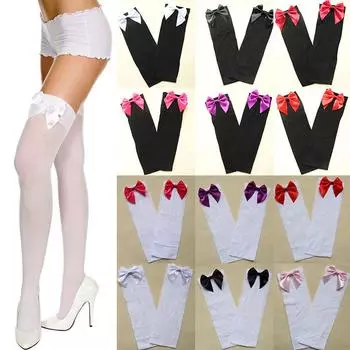 Новые гольфы с бантом до бедра, чулки, Panyhose Bind, женские сексуальные женские носки для ночного клуба