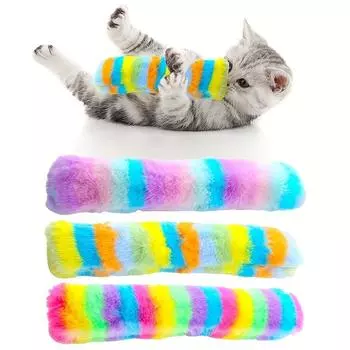 Новые игрушки из кошачьей мяты. Цветная короткошерстная подушка для кошек. Интерактивный артефакт для самостоятельного развлечения. Устойчив к укусам и царапинам. радужный