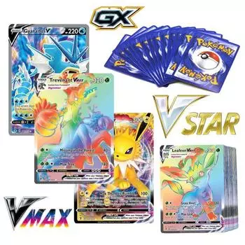 Новые карты покемонов Shining VSTAR GX EX VMAX MEGA TAG TEAM Energy Trainer Чаризард Пикачу Редкая коллекция Battle Коллекционная карточная игра Детские игрушки Подарок