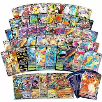 Новые карты покемонов Shining VSTAR GX EX VMAX MEGA TAG TEAM Energy Trainer Чаризард Пикачу Редкая коллекция Battle Коллекционная карточная игра Детские игрушки Подарок