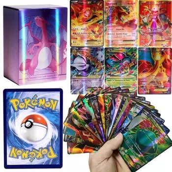 Новые карты покемонов Shining VSTAR GX EX VMAX MEGA TAG TEAM Energy Trainer Чаризард Пикачу Редкая коллекционная карточная игра Детские игрушки Подарок