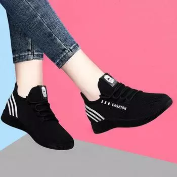Новые кроссовки Fly Woven Mesh для женщин, модный тренд, корейская повседневная обувь из кокоса 36