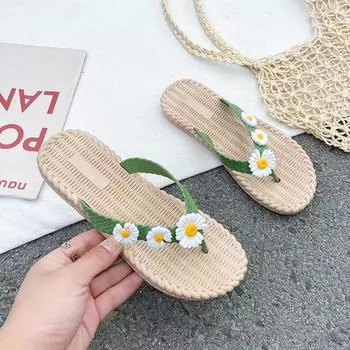 Новые летние женские шлепанцы с двумя соломенными ремешками, женская обувь с перекрестной лентой, пляжные шлепанцы, уличные нескользящие сандалии, эспадрильи из пеньковой веревки 36-37 чёрный