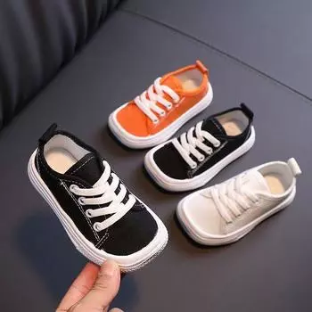Новые мальчики в Mango Head Ugly Solid Color Canvas Shoes Летние девушки Minority Board Shoes 21 белый