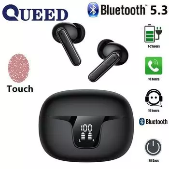 Новые модели ANC+ENC Беспроводная Bluetooth-гарнитура Высококачественные наушники чёрный