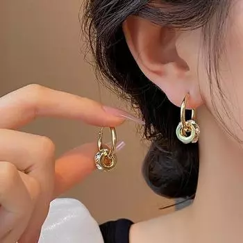 Новые модные роскошные сияющие серьги с бриллиантами