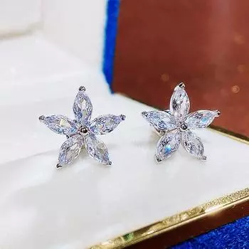 Новые модные серьги в виде звезд розового, красного, синего цвета для женщин, подарочные украшения для вечеринки оптом красный