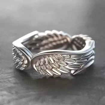Новые модные женские кольца с крыльями, креативные перья, стильные аксессуары для девочек для вечеринки, хороший подарок, повседневные модные украшения 10