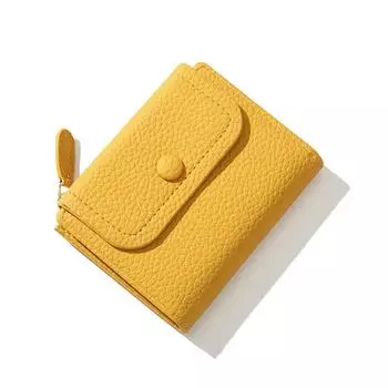 Новые модные женские кошельки из искусственной кожи, короткий студенческий маленький кошелек на молнии, кошелек для монет, милый мини-кошелек для кредитных карт, женский кошелек розовый