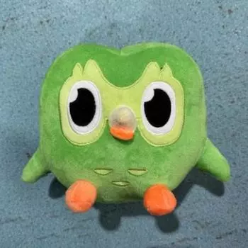 Новые плюшевые игрушки сова Duo Pushie of Duo Сова плюшевые куклы Duolingo Plushie Duo Зеленая сова детские игрушки подарок на день рождения для дома 10cm