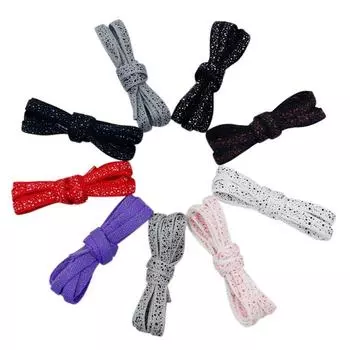Новые повседневные кроссовки плоские шнурки шнурки Ink Splash Rope шнурки 0,8 см более широкие шнурки для обуви 100/120/140/160 см аксессуары для обуви 1 пара 100cm