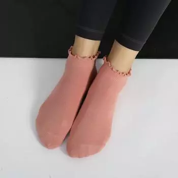 Новые профессиональные носки для йоги с двумя пальцами, женские дышащие носки с открытой спиной и рюшами для балета, пилатеса, силиконовые нескользящие танцевальные спортивные носки