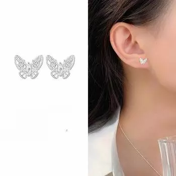 Новые серьги-бабочки для женщин. Модные крутые серьги высокого класса в нишевом дизайне.