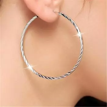 Новые серьги из стерлингового серебра 925 пробы 5 см/3 см, модные серьги с автомобилем и цветком, платье, женские ювелирные изделия, подарок 3.5CM
