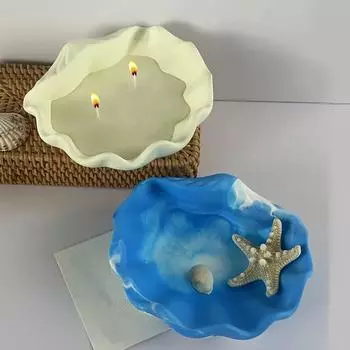 Новые тарелки для хранения ракушек Раковины-ракушки Силиконовые формы Подставки для свечей Гипсовые формы Формы для капель