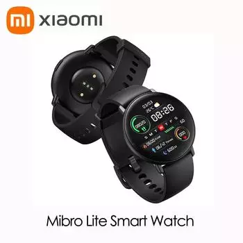 Новые умные часы Mibro Lite, 1,3-дюймовый Amoled-экран, поддержка нескольких языков, ультратонкий корпус, умные часы для мужчин и женщин, версия Glabal