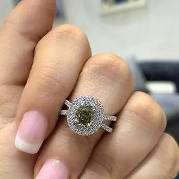Новые уникальные обручальные кольца оливково-зеленого цвета с кубическим цирконием, блестящие женские кольца, темпераментные элегантные женские кольца, ювелирные изделия для вечеринок 9
