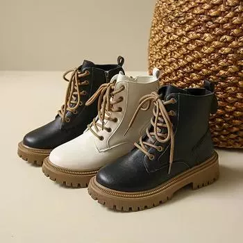 Новые женские ботильоны Fashion Plus Velvet Keep Warm Boots Kunk Heel Boots for Women Platform Shoes Outdoor Casual Women Boots 35