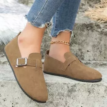 Новые женские туфли Boston Clogs с пробковой стелькой, женские замшевые туфли-мюли с поддержкой свода стопы, пляжная обувь Zapatos De Mujer 36 чёрный