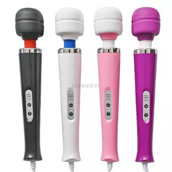 Новый 10-скоростной массажер Magic Wand, большой массажный волшебный жезл, AV-вибраторы, сексуальный вибратор для клитора, секс-игрушки для женщин 32 * US plug Purple