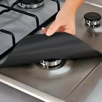 Новый 1/4PC защитный чехол для плиты, защитный чехол для газовой плиты, защитный чехол для газовой плиты, защитный чехол для горелки кухонной плиты, коврик для кухонной плиты