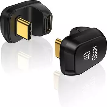 Новый 2 шт. Адаптер USB Type C - C гнездо - штекер 180° U-образный Адаптер для передачи данных/зарядки