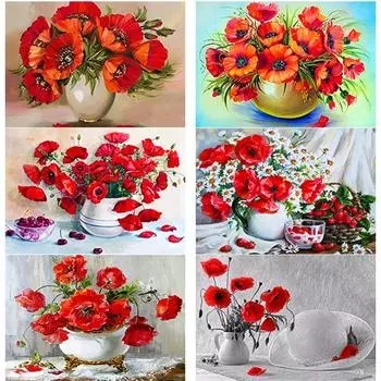Новый 5D DIY алмазная живопись цветок Алмазная вышивка пейзаж стразы ремесла полная круглая дрель домашний декор художественный подарок Full Round 15x20CM