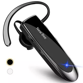 Новый bee Bluetooth одно ухо Bluetooth заушник 260 мАч большой 24 часа непрерывно 1440 часов для левого и правого SIRI шумоподавление удобно