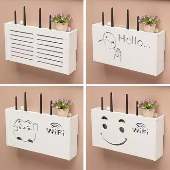 Новый беспроводной маршрутизатор Wi-Fi, ящик для хранения, розетка для гостиной, украшение Wi-Fi, настенная телевизионная приставка, стойка, органайзер для кабеля питания