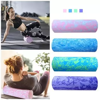 Новый блок для пилатеса Iridescent Cloud Yoga Colmn, плавающий ролик высокой плотности для фитнеса и массажа тела, пенный ролик для йоги 30/45/60 см чёрный