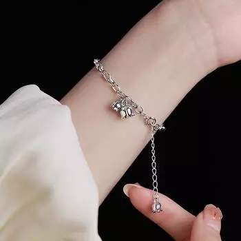 Новый браслет с цветком Linglan, женский стильный браслет с кисточками, универсальный светильник, роскошный маленький и элегантный будуарный браслет ручной работы Adjustable size