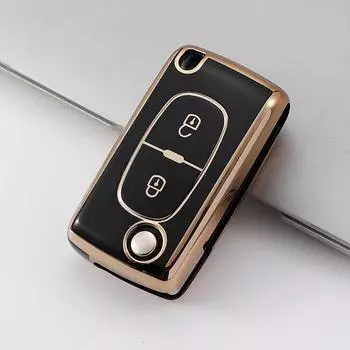 Новый чехол для дистанционного ключа из ТПУ для Peugeot 107 207 307 308 407 607 3008 5008 для Citroen Xsara Picasso C5 C6 C8 без ключа 2 Keys A