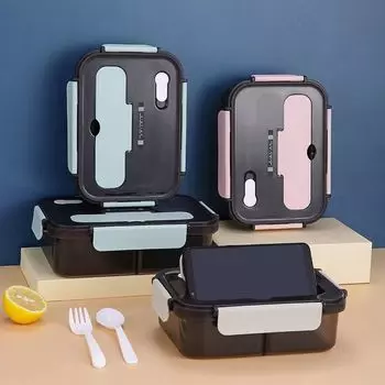 Новый дизайн ланч-бокс Bento 1100 мл микроволновая печь офис школа пикник путешествия контейнер для еды коробка для хранения посуды дома