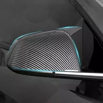 Новый для Tesla Model 3 Model Y 2025-2025 Крышка автомобильного зеркала Авто Внешние аксессуары ABS Дверь Боковая крышка коровьего рога Зеркало заднего вида