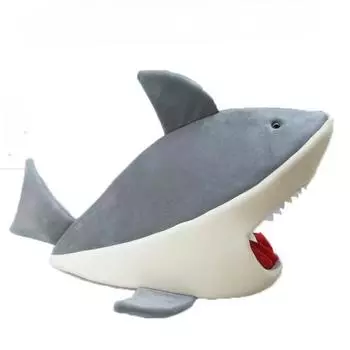 Новый дом для собак Shark, дом для кошек, полузакрытый дом для собак, теплый дом зимой для двух видов использования S 40 *40 *30cm