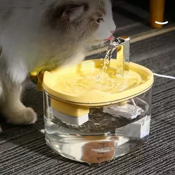 Новый фонтан для воды для кошек и собак, автоматическая кормушка для воды большой емкости, фильтрованная живая вода, автоматическая циркуляция, диспенсер для воды для домашних животных 19*17.5*15.5cm