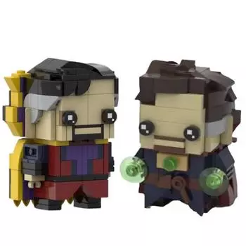 Новый исправленный Brickheadz Who с переключаемыми дверными блоками Набор далеков Декор DIY Кирпичные игрушки для детей и взрослых Подарок на день рождения