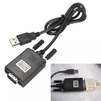 Новый кабель-адаптер USB 2.0 папа - последовательный RS232 DB9 9-контактный интерфейс для ПК