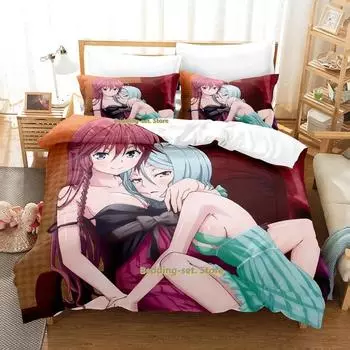 Новый комплект постельного белья Lilith Asami Trinity Seven с героями мультфильмов и аниме, комплект из трех предметов для спальни для взрослых и детей, пододеяльники 3D Kawaii Girl 70x133cm 2pcs