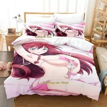 Новый комплект постельного белья Lilith Asami Trinity Seven Single Twin Full Queen King Size для взрослых и детей, пододеяльник, наборы для спальни с аниме-кроватью 70x133cm 2pcs