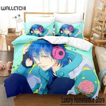 Новый комплект постельного белья с 3D-принтом «Аниме» DRAMAtical Murder, односпальная кровать, двуспальная кровать размера «king-size», комплект постельного белья для взрослых и детей, комплект пододеяльников 70x133cm 2pcs