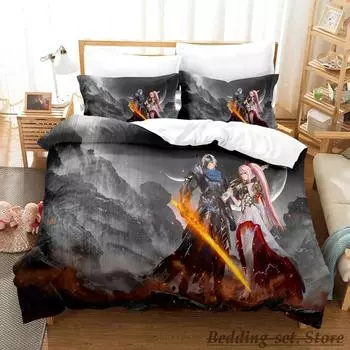 Новый комплект постельного белья Tales of Arise Single Twin Full Queen King Size Bed Set Adult Kid Bedroom Duvetcover Sets Anime 70x133cm 2pcs