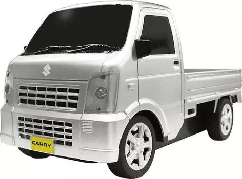 Новый легкий грузовик SUZUKI CARRY — официально сертифицированная радиоуправляемая машинка серебристого цвета! 1/20 серебряный