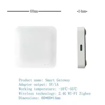 Новый многорежимный интеллектуальный шлюз ZigBee Bluetooth Mesh Hub Работает с приложением Tuya Smart Голосовое управление Alexa Google Home yandex Other