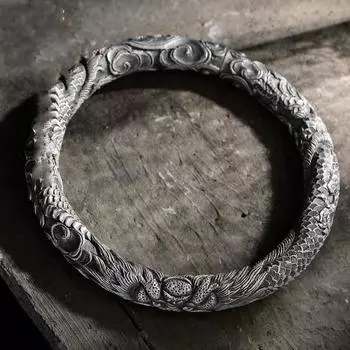 Новый модный браслет Pure Dragon Phoenix Peony Bracelet женский браслет подарок маме высококачественное украшение 18CM